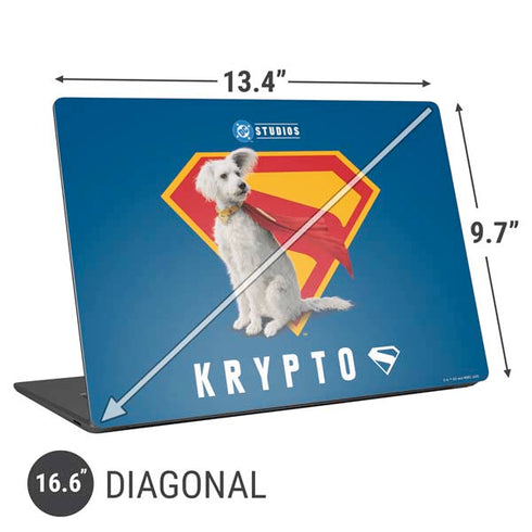 Superman 2025 Krypto the Super Dog Universal Laptop 16.6in (13.4 x 9.7in) Skin